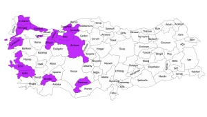Ulusal kampanya bölgesinin haritası